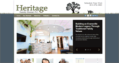 Desktop Screenshot of heritagefamilydentalcare.com