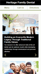 Mobile Screenshot of heritagefamilydentalcare.com